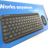 Philips Wireless Compact Keyboard and Mouse Set BT 2.4Ghz
