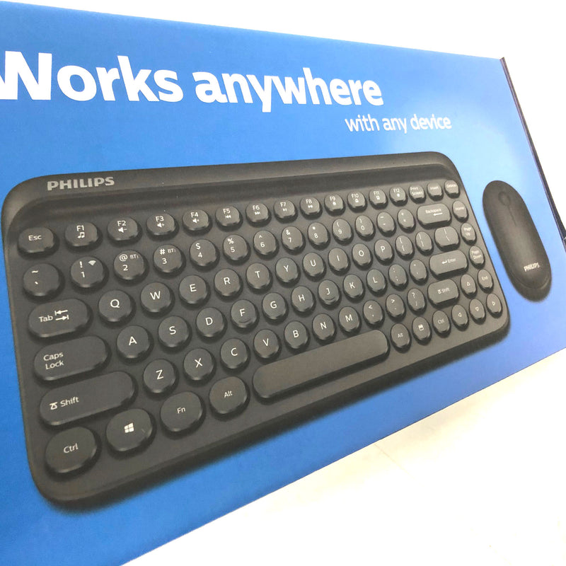 Philips Wireless Compact Keyboard and Mouse Set BT 2.4Ghz