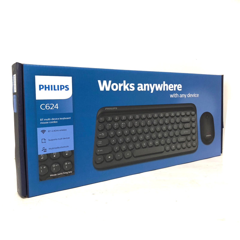 Philips Wireless Compact Keyboard and Mouse Set BT 2.4Ghz
