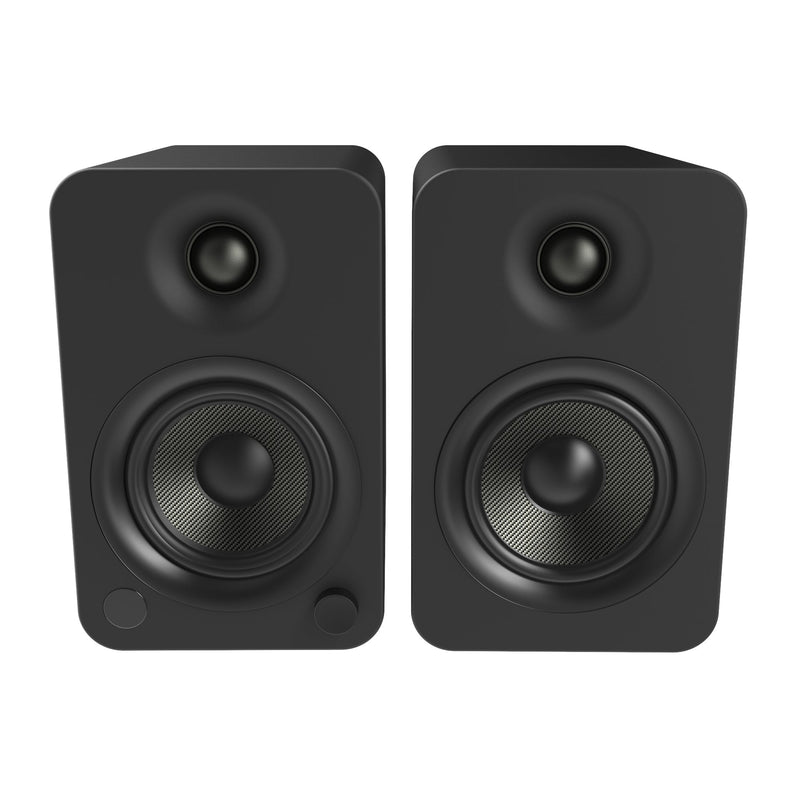 Kanto YU4 140W Powered Bookshelf Speakers with Bluetooth and Phono Preamp - Pair, Matte Black