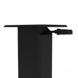 Kanto YU4 140W Powered Bookshelf Speakers with Bluetooth and Phono Preamp - Pair, Matte Black with SX22 Black Stand Bundle