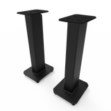 Kanto YU4 140W Powered Bookshelf Speakers with Bluetooth and Phono Preamp - Pair, Matte Black with SX26 Black Stand Bundle