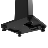 Kanto YU4 140W Powered Bookshelf Speakers with Bluetooth and Phono Preamp - Pair, Matte Black with SX26 Black Stand Bundle