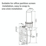 Adjustable Monitor Bracket for Easy Rotation and Sliding