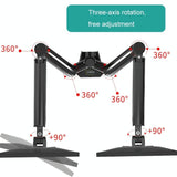 Double Screen Desktop Monitor Bracket - Air Pressure Lift