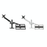 Adjustable Desktop Stand for 17-32 and 12-17 Monitors - Aluminum - Black