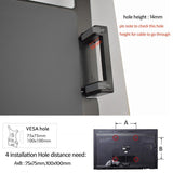 Adjustable Desktop Stand for 17-32 and 12-17 Monitors - Aluminum - Black