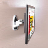 Universal Swivel Wall Mount for Computer Monitors - White