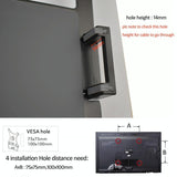 Adjustable Desktop Stand for 17-32 and 12-17 Monitors - Aluminum - Silver