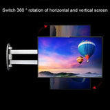 Universal Swivel Wall Mount for Computer Monitors - Silver